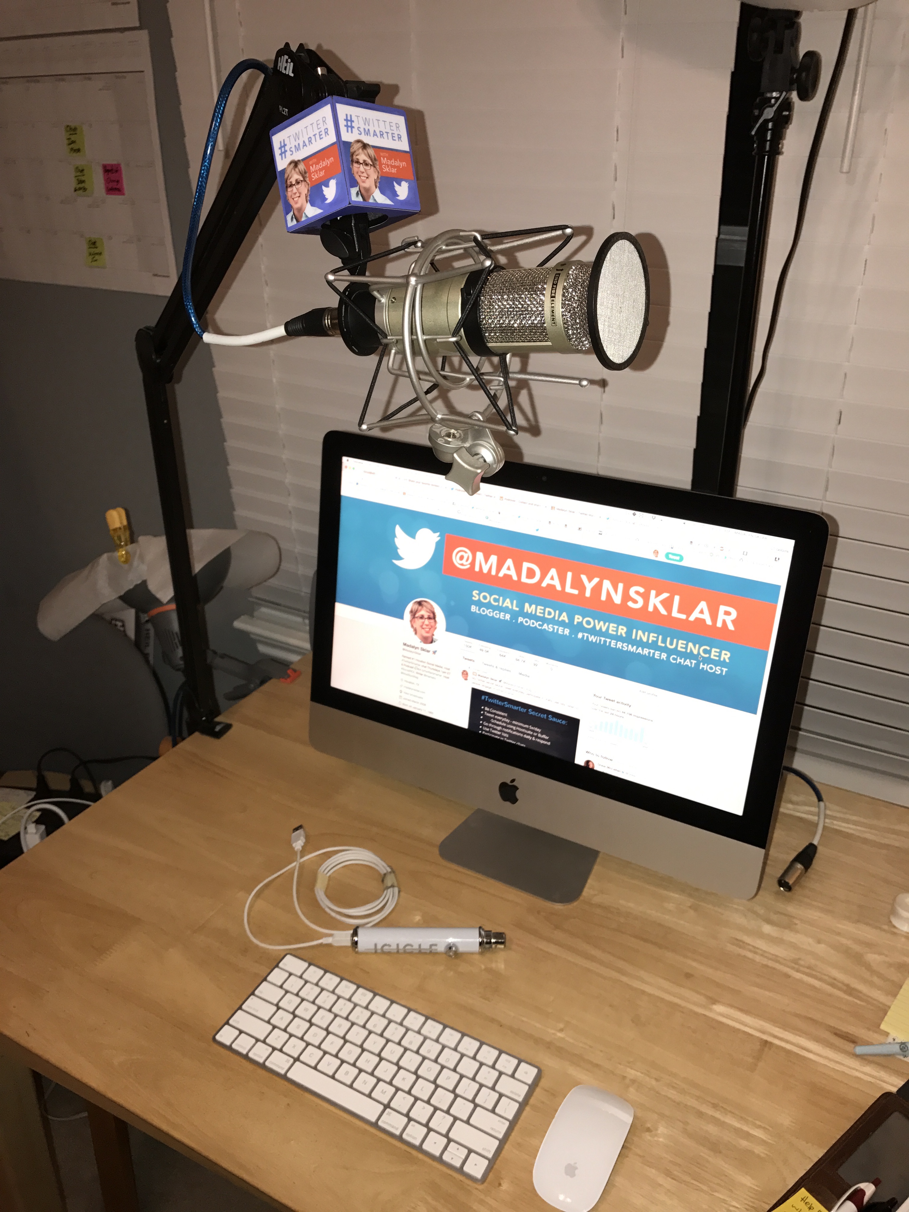 The podcasting gear of Madalyn Sklar